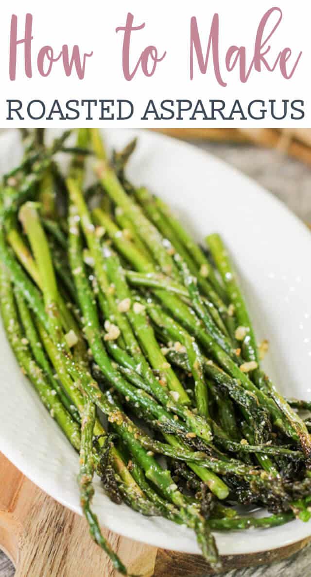 A plate of food with asparagus
