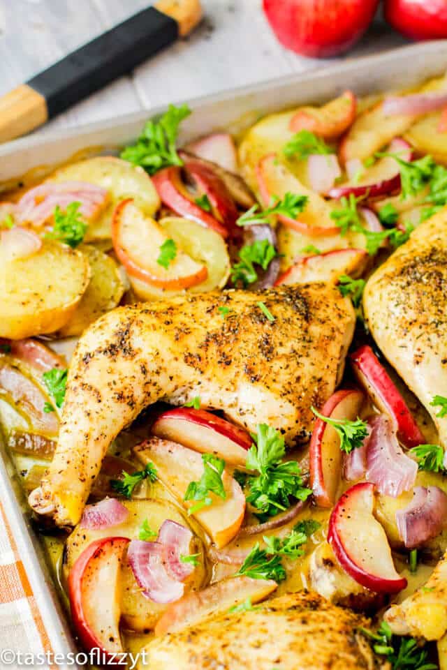 Apple Chicken Sheet Pan Dinner