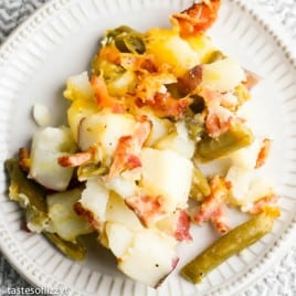 potato casserole with green beans