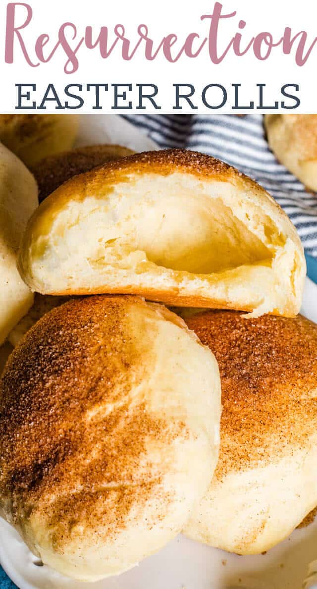 A close up of a roll, with Sugar and cinnamon