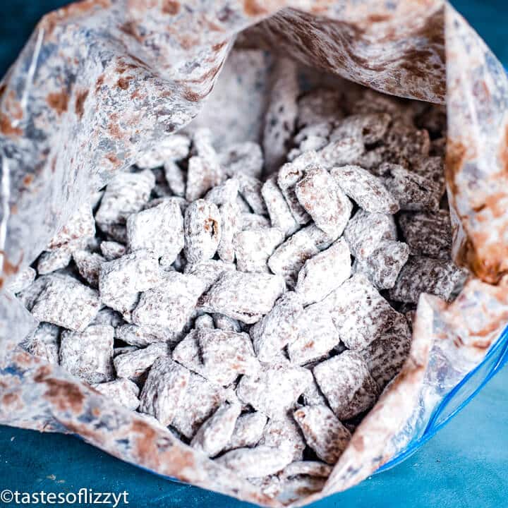 puppy chow in a plastic bag