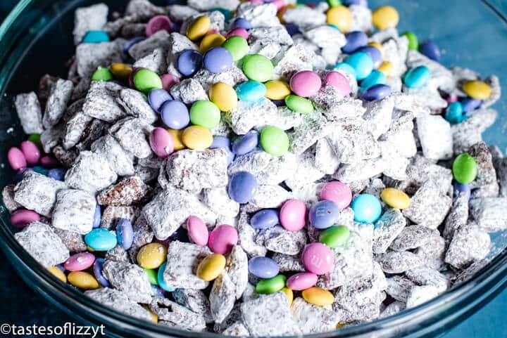 Puppy chow and Easter m&ms