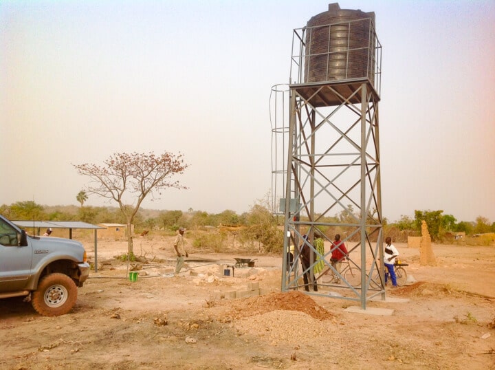 water tower in africa