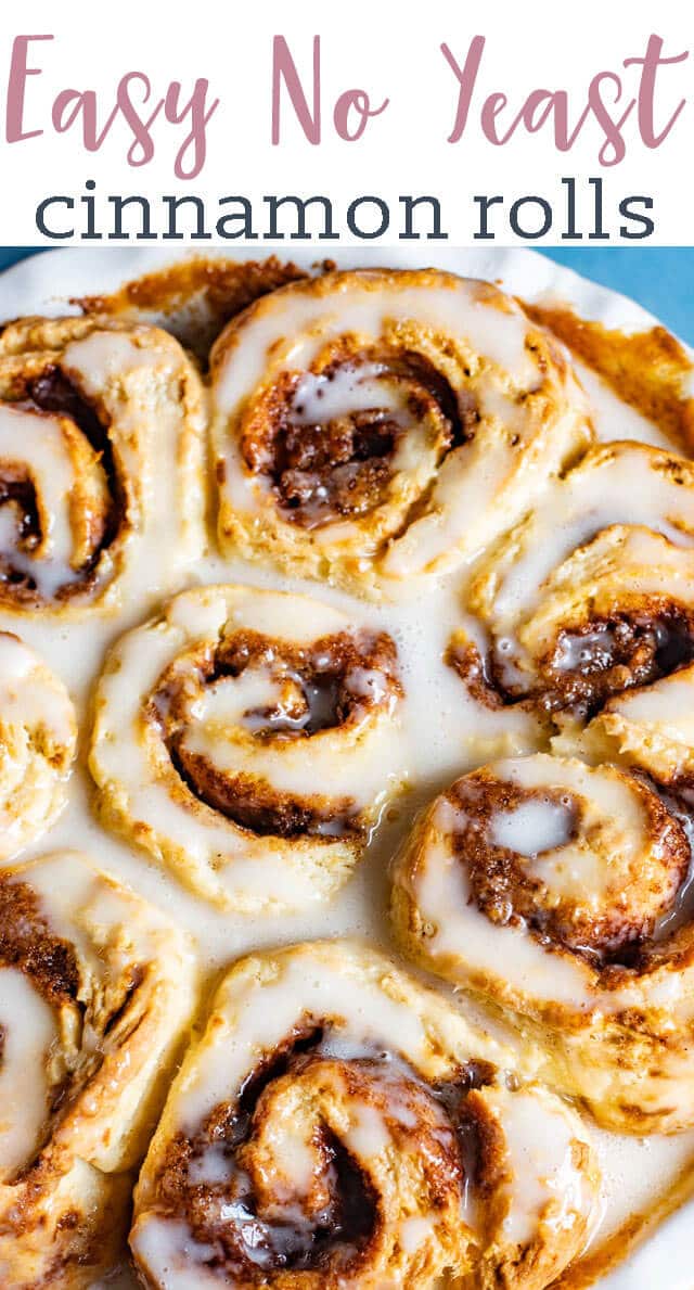 Easy Cinnamon Rolls Title Image