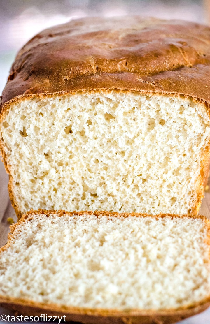 A close up of a loaf of bread