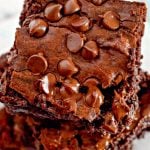 Fudgy Brownies Recipe with chocolate chips