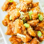 General Tso's Chicken Recipe on a plate