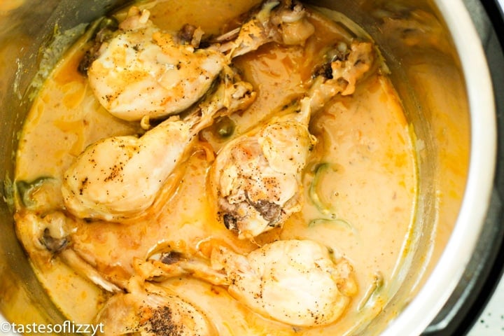 cooked chicken and jalapenos in instant pot