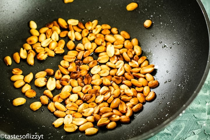 peanuts in a skillet