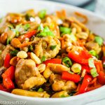 Kung Pao Chicken with peppers and peanuts