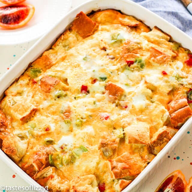 square image Leek Breakfast Strata Recipe