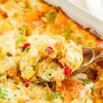 spoonful of Leek Breakfast Strata Recipe