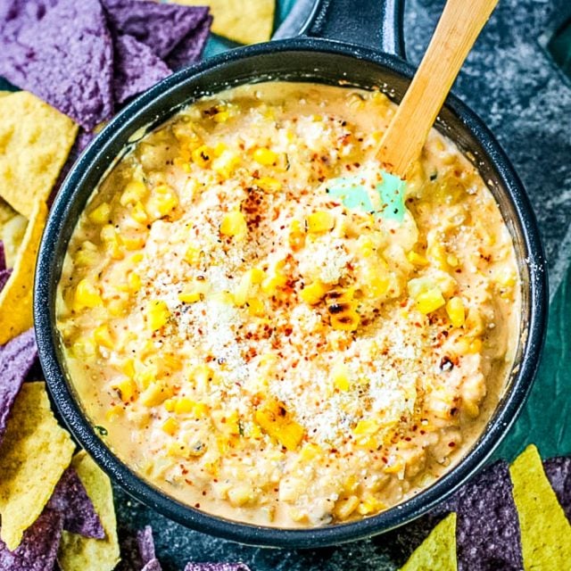 Mexican Street Corn Dip in bowl