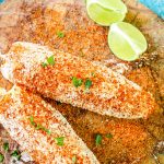 Mexican Street Corn on cutting board