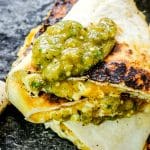 Salsa Verde Chicken Quesadillas