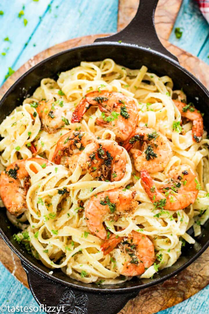 Shrimp Alfredo Pasta Recipe Homemade Alfredo Sauce With Fettucini