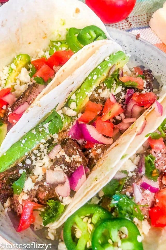 Steak Tacos Recipe Easy Mexican Dinner Recipe With Fresh Toppings 