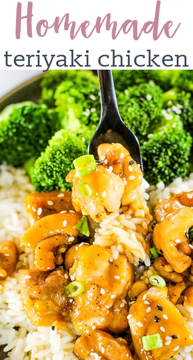 Sweet and tangy teriyaki chicken is an amazing sauce with orange undertones. Used widely with chicken in rice bowls, sandwiches, and over rice. #chicken #rice #japanese #stirfry #teriyaki via @tastesoflizzyt
