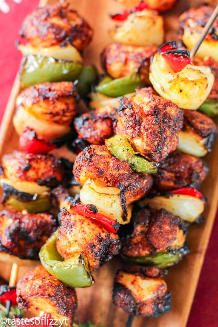 Skewered Chicken Sosaties - Chicken Tikka - Fun Love and Cooking