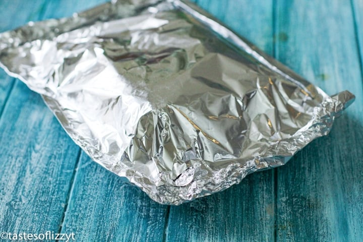 wrapped foil packet