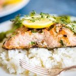 salmon with lemon and thyme