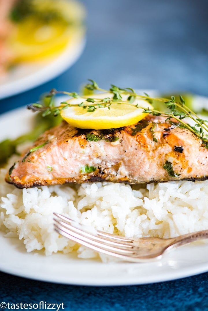 Grilled Lemon Salmon Recipe {Easy Marinade for Grilled Salmon}