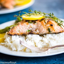 Grilled Lemon Salmon square image