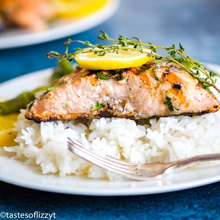 Grilled Lemon Salmon Recipe {Easy Marinade for Grilled Salmon}