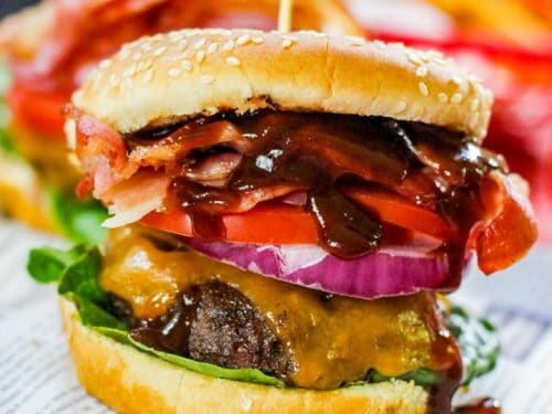Grilled Bacon Cheeseburgers - Out Grilling
