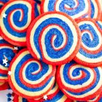 red white and blue pinwheel cookies