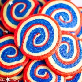 Patriotic Pinwheel Cookies square image