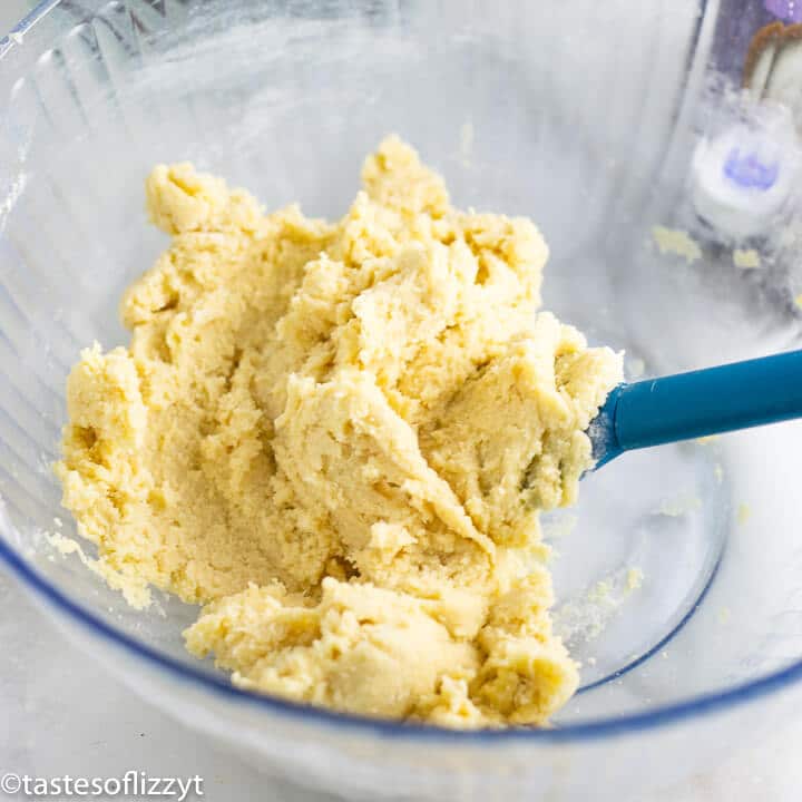 cookie batter in a bowl