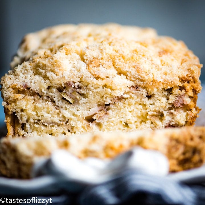 inside of a Rhubarb Bread