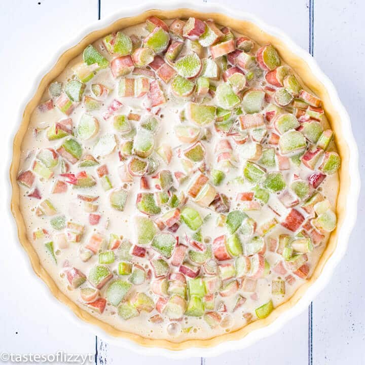 unbaked rhubarb pie