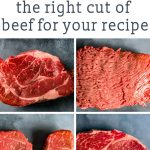 We're decoding beef cuts and helping you know how to choose the right cut of beef for your recipe. Choose the best cut of meat for burgers, grilling, braising and roasting.