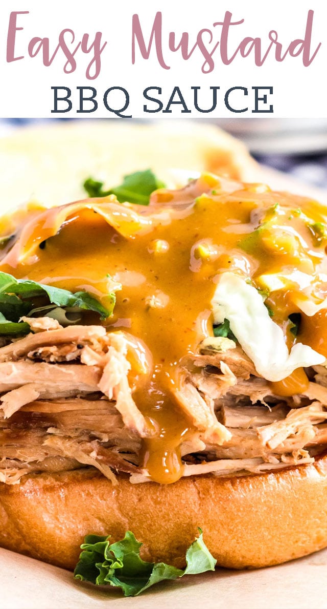 pulled pork with mustard bbq
