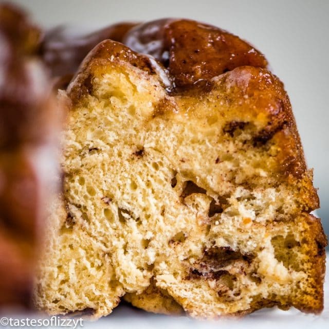 Cinnamon Roll Monkey Bread with glaze