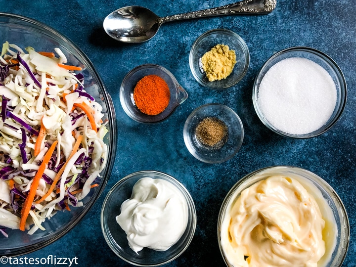 ingredients for coleslaw