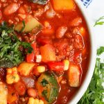 Farmer's Market Turkey Chili overhead shot