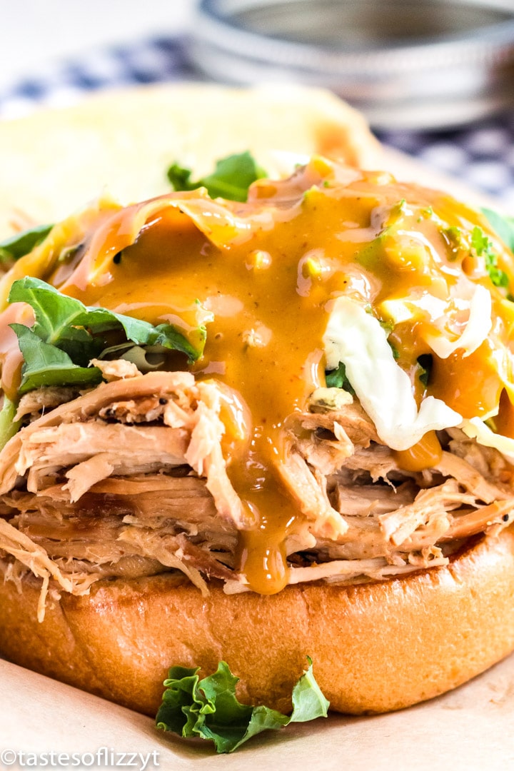 pulled pork with mustard bbq