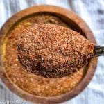 Homemade Taco Seasoning on a spoon