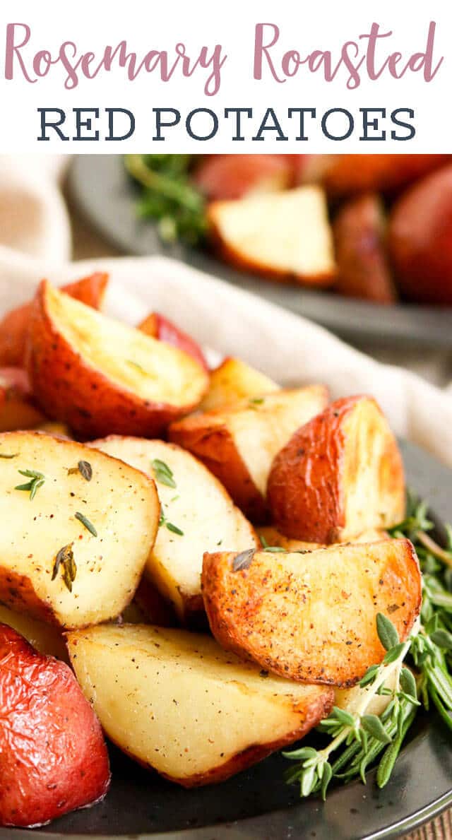 A plate of food, with roasted potato