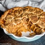 Cinnamon Roll Apple Pie