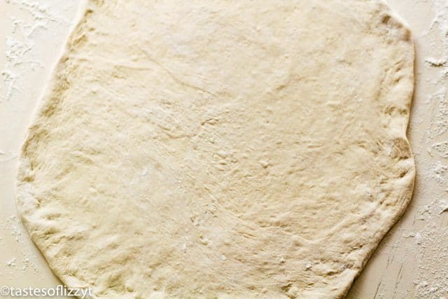 dough spread out