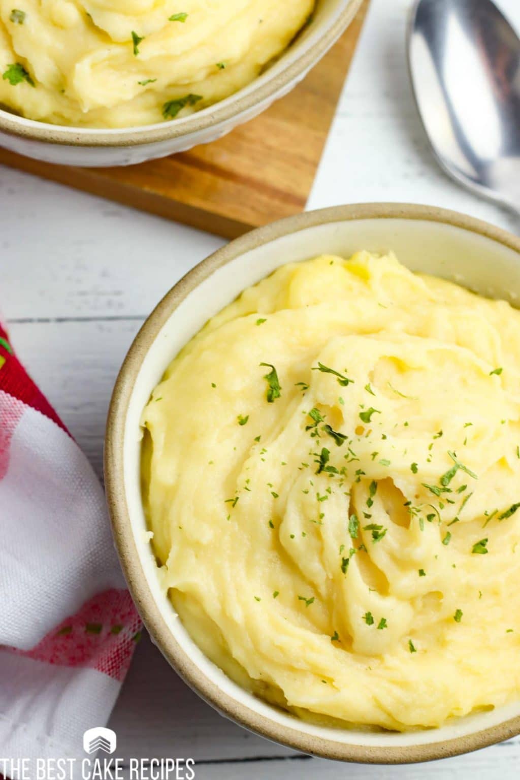Slow Cooker Garlic Mashed Potatoes Recipe with Cheddar Cheese