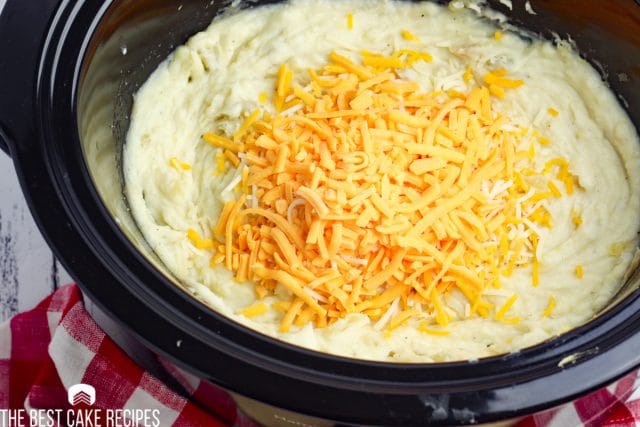 mashed potatoes with cheddar