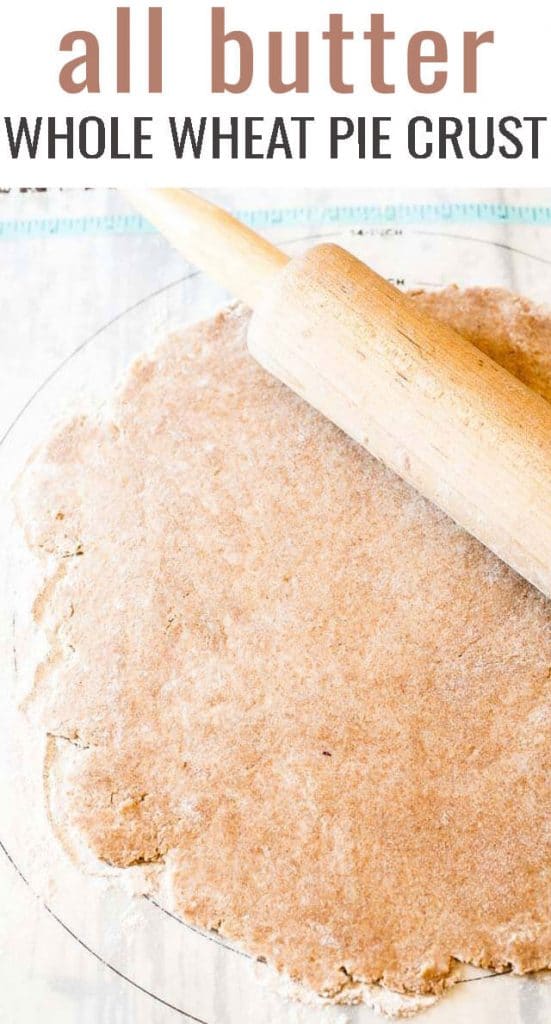 whole wheat crust with a rolling pin
