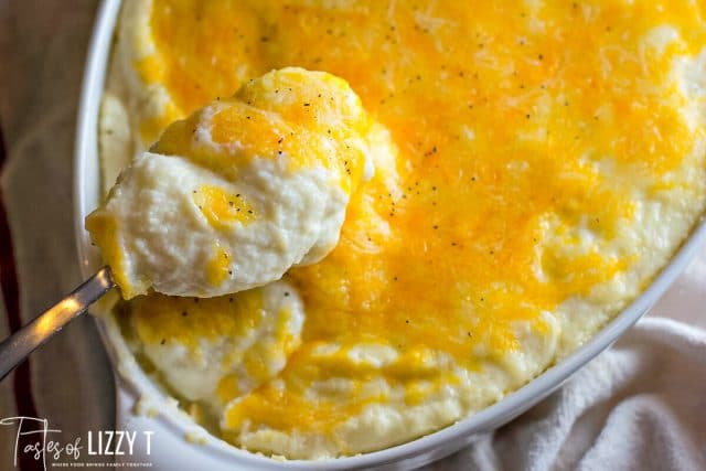 mashed cauliflower with cheese