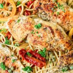 Chicken Piccata Recipe with sundried tomatoes