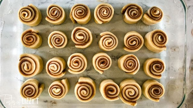 unbaked cinnamon rolls